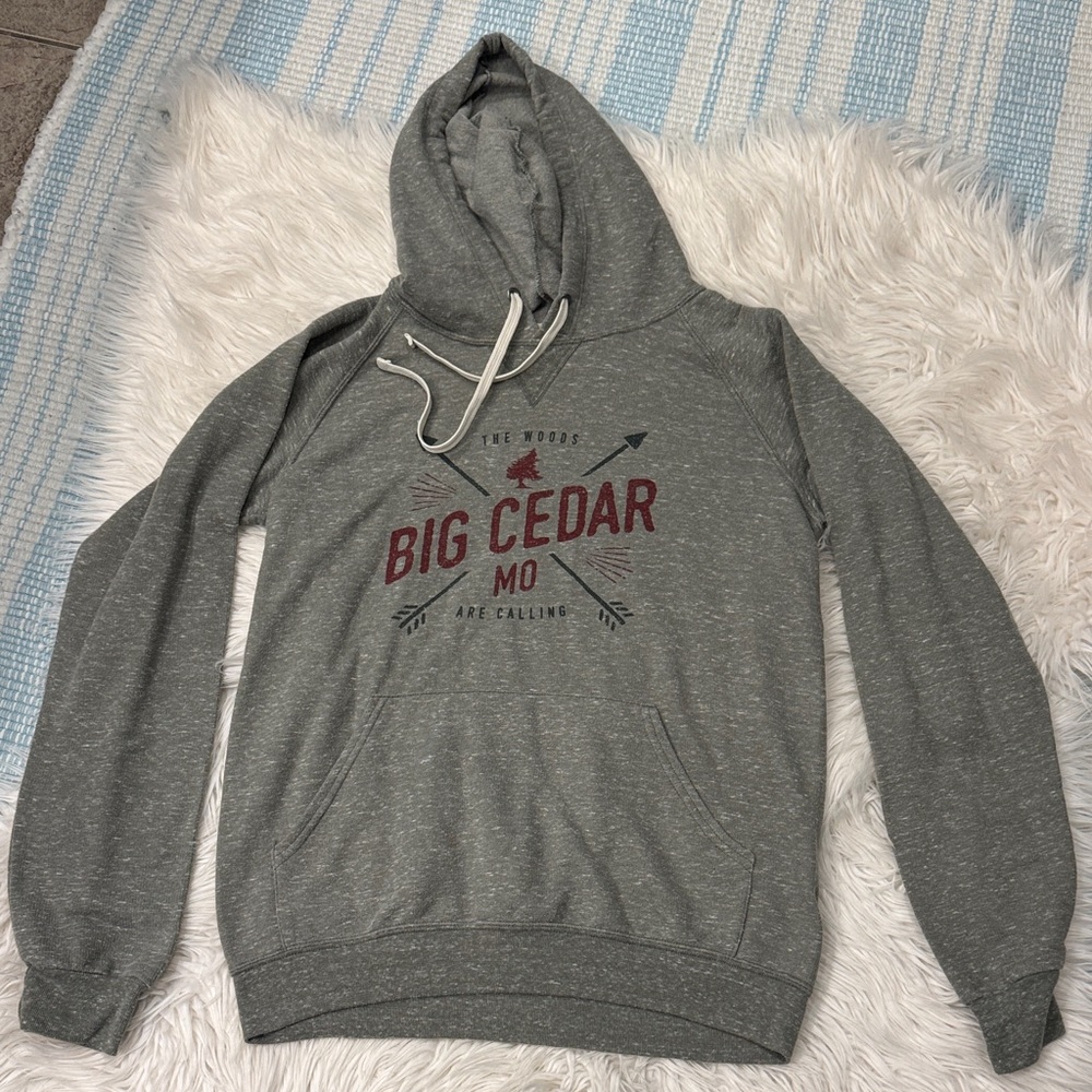 Men’s Artisan Hoodie with Big Cedar Design